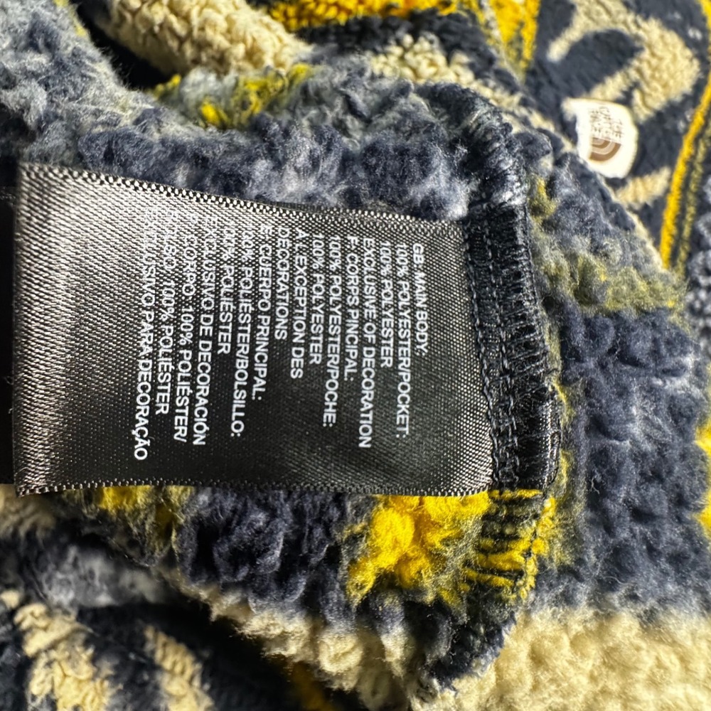 The North Face Men XL Campshire Sherpa Fleece Full Zip Jacket Aztec Tribal Print - Picture 7 of 7